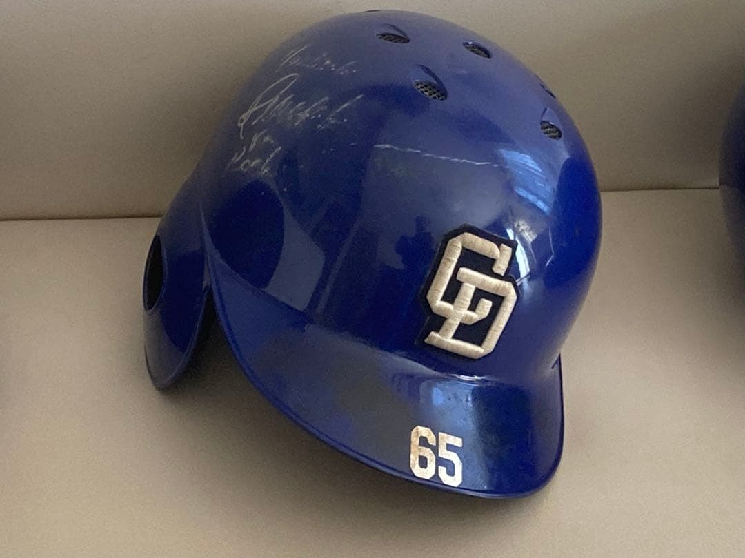 中日ドラゴンズ 2005実使用 球団支給ヘルメット 瀬間仲ノルベルト 65