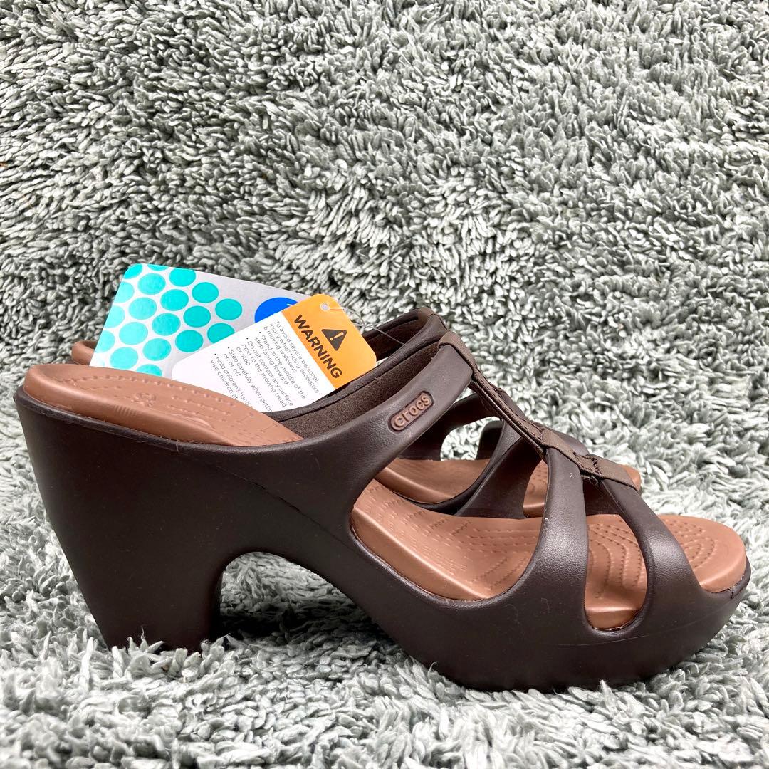 新品 CROCS クロックス　サイプラス W8 24cm ダークブラウン 廃盤