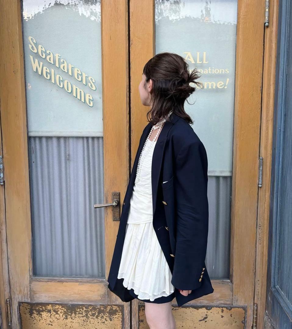 クリンクルクリンクルクリンクル　アイボリー フリル付きキャミソール