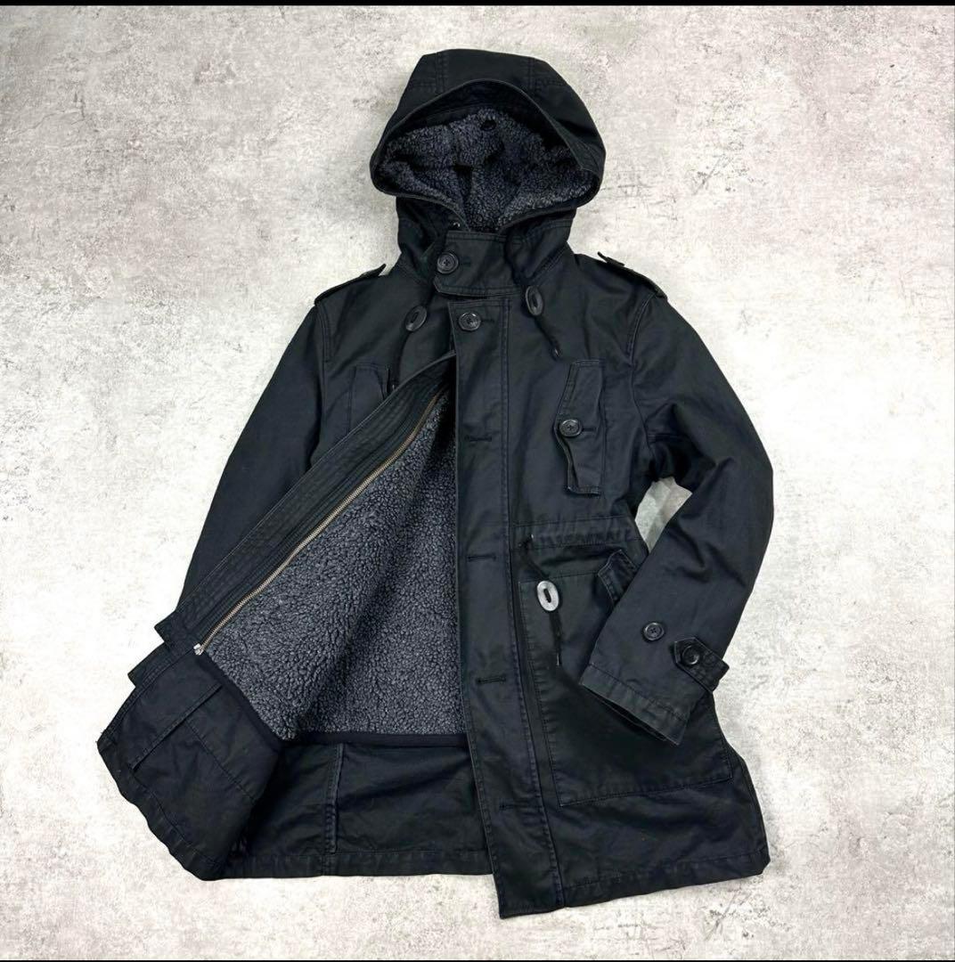 BURBERRY BLACK LABEL モッズコート M 3Way 黒
