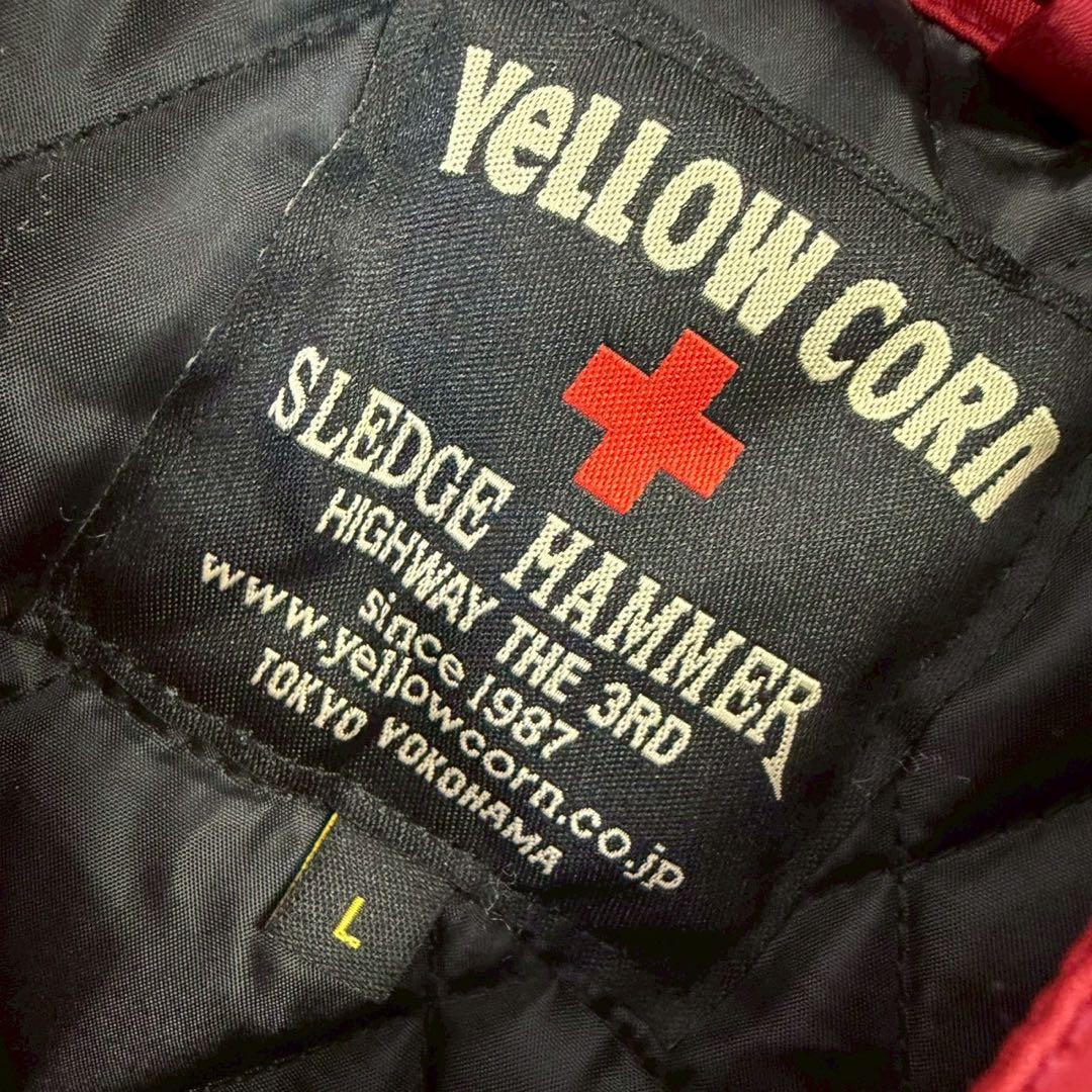 希少 YeLLOW CORN イエローコーン レッド ナイロン ジャケット