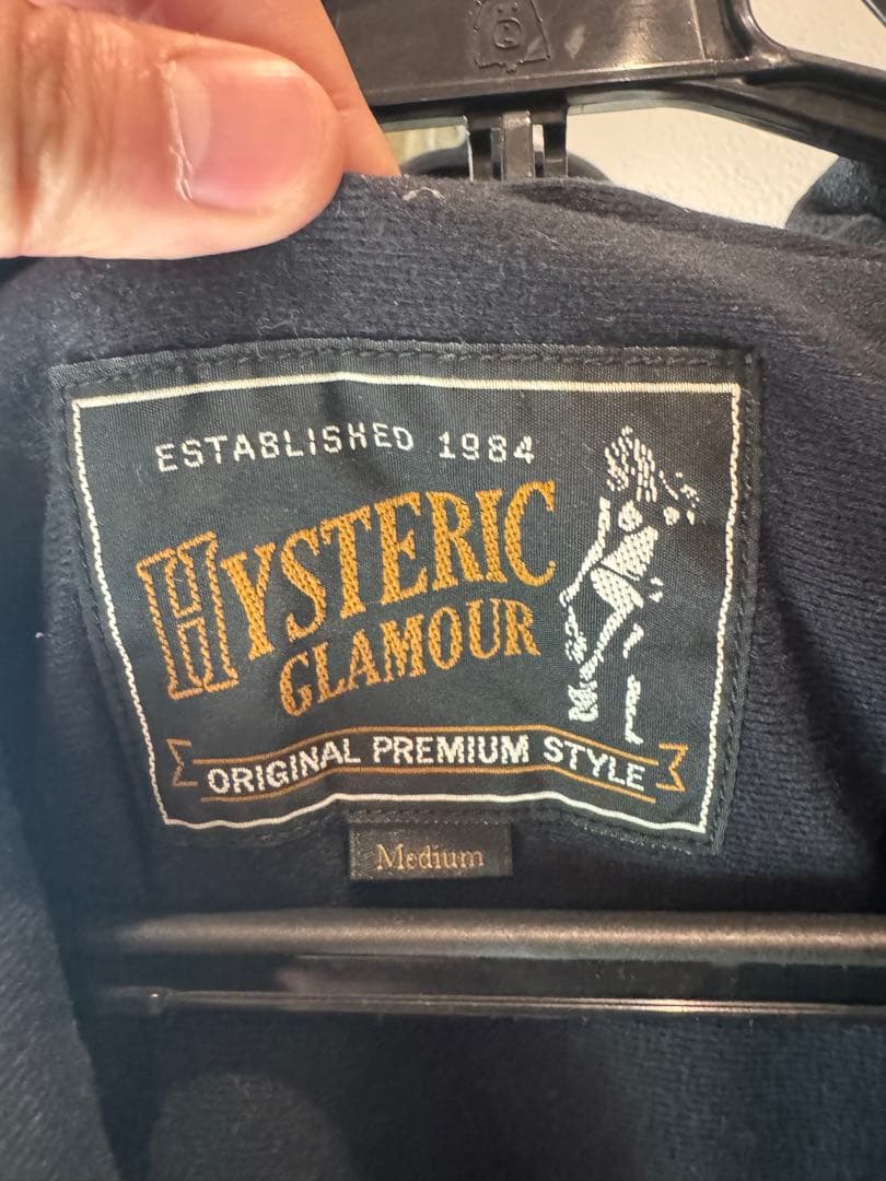 HYSTERIC GLAMOUR アノラックパーカー M 黒 プリント 日本製