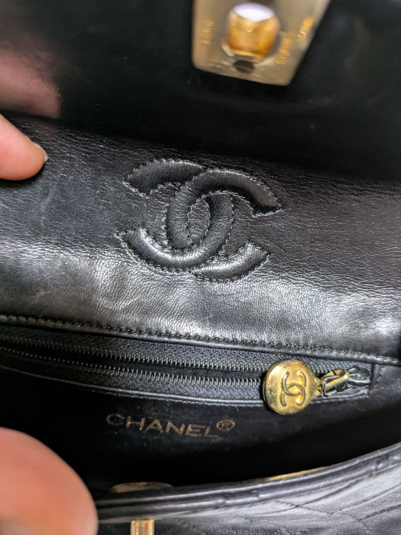 CHANEL マトラッセ　ラムスキンチェーン　ウエストポーチ