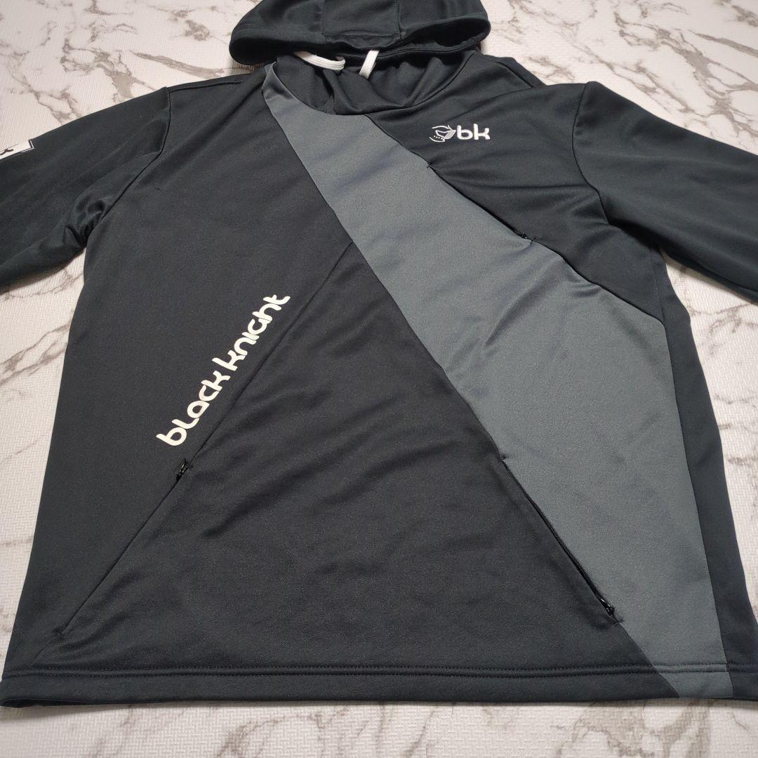 ブラックナイト フード付きウォームアップウェア ダークグレー