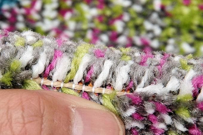 ギャッベ柄トルコ製ウィルトン織カーペット133x190cm ラグ（453）