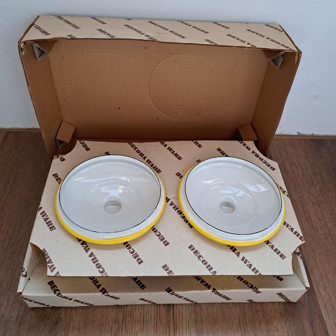 デコラウェア　ホーロー　セット　黄色