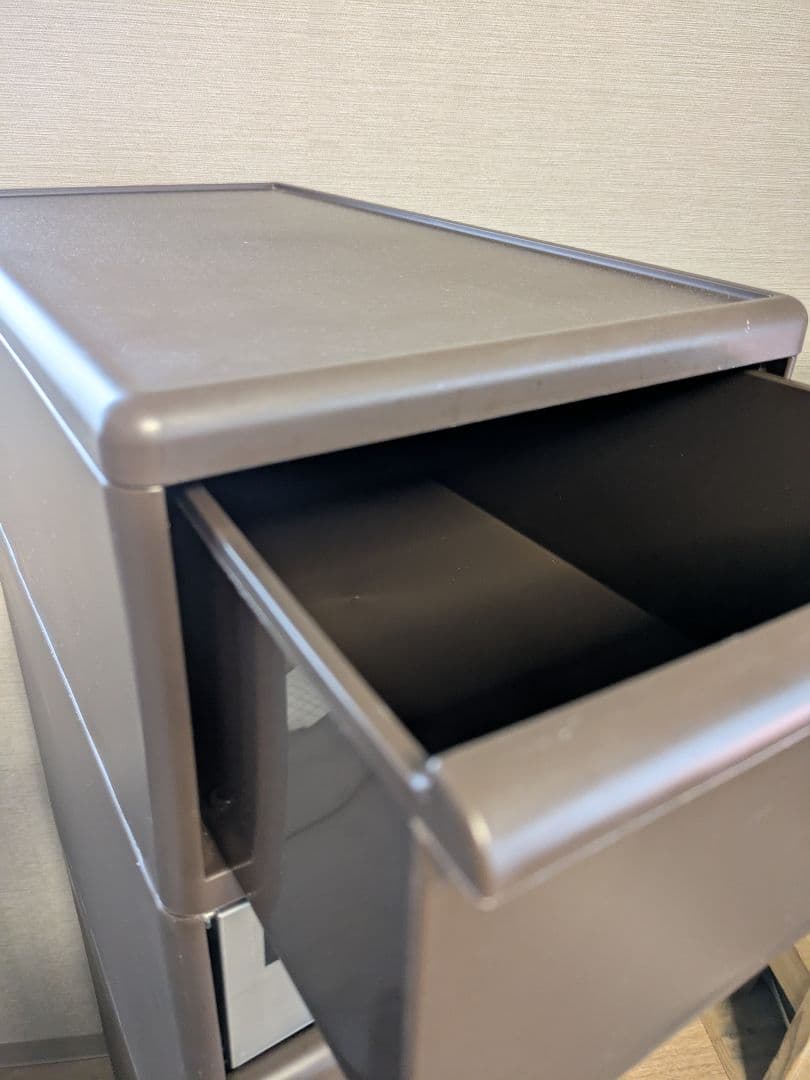 【美品】ゴミ箱 分別スイングステーションワイド 4段 ナチュラル・ブラウン