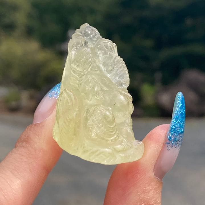 リビアングラス ガネーシャ  中