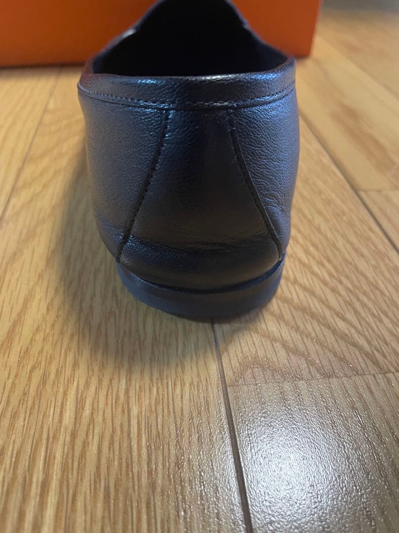 HERMES モカシン　ジュリア　38 黒