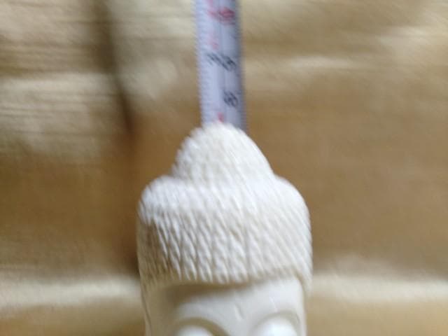 彫刻　仏頭　高さ7cm　まぶたに欠けあり