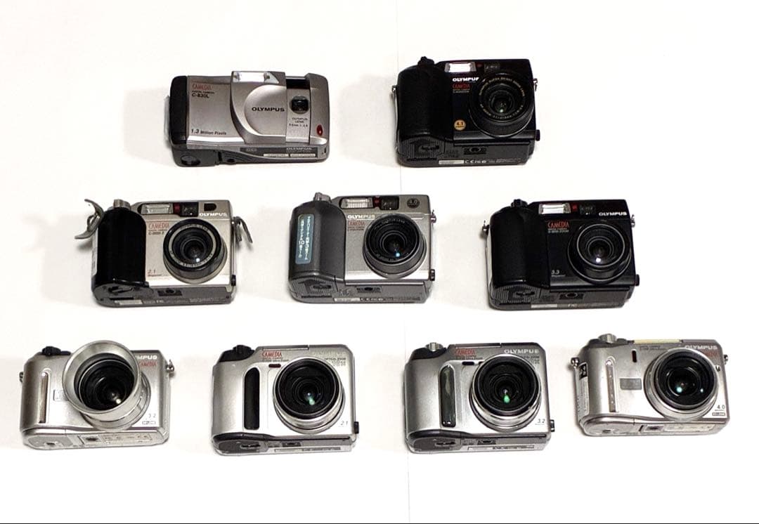 【OLYMPUS／デジタルカメラ】 CAMEDIAシリーズ 9台まとめセット