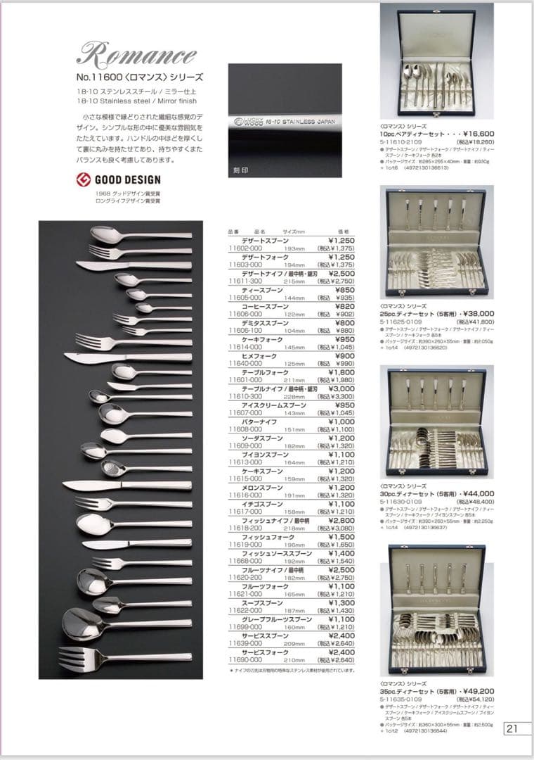 【専用】ラッキーウッド　カトラリーセット（ロマンス） テーブルナイフ＆フォーク