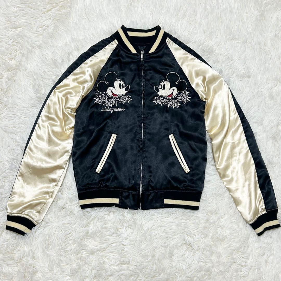 Disney　ディズニー　リバーシブルスカジャン　黒
