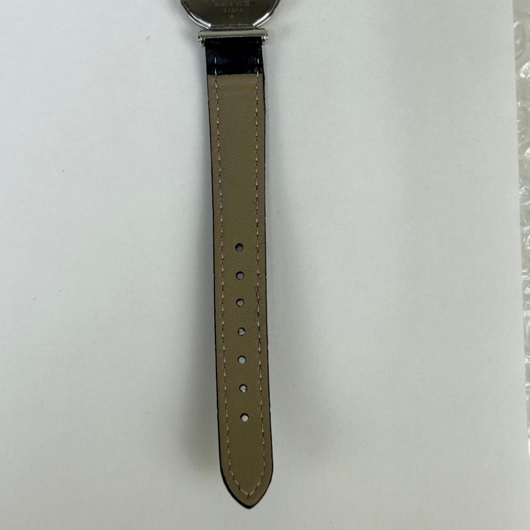 【良品・稼働品】クレドール 14金 ベゼル K14 銀色文字盤　新品革ベルト