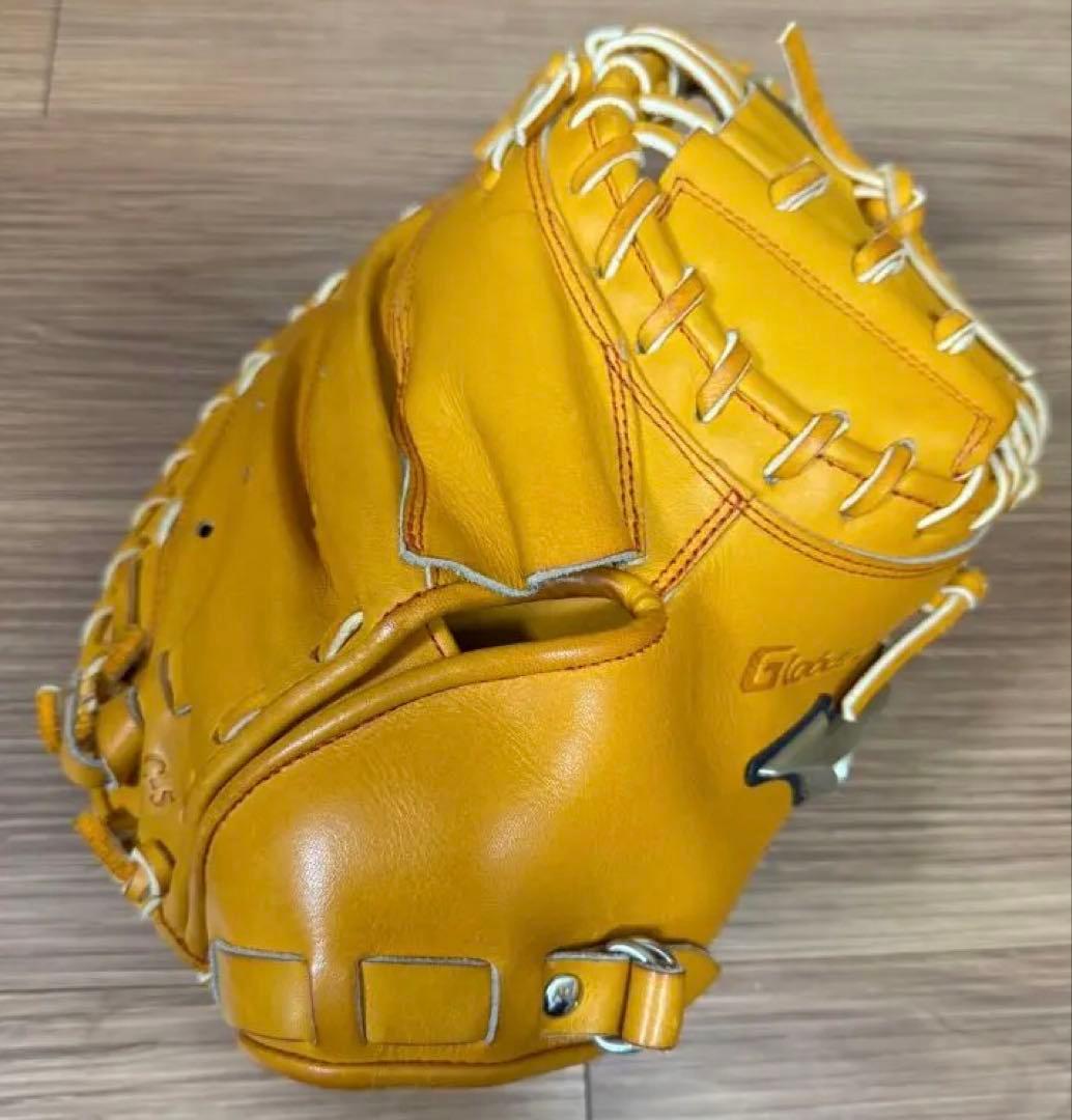 ミズノ グローバルエリート キャッチャーミット軟式 C-5 イエロー 袋付き
