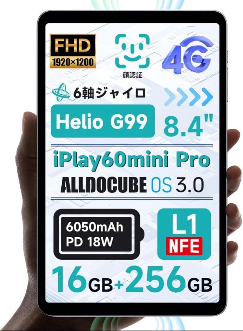 ALLDOCUBE iPlay60mini Pro 8.4インチ　ケース付