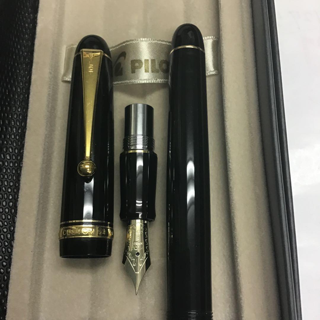 ❣️PILOT パイロット❣️カスタム74万年筆 黒 14金ペン（EF）ケース付き