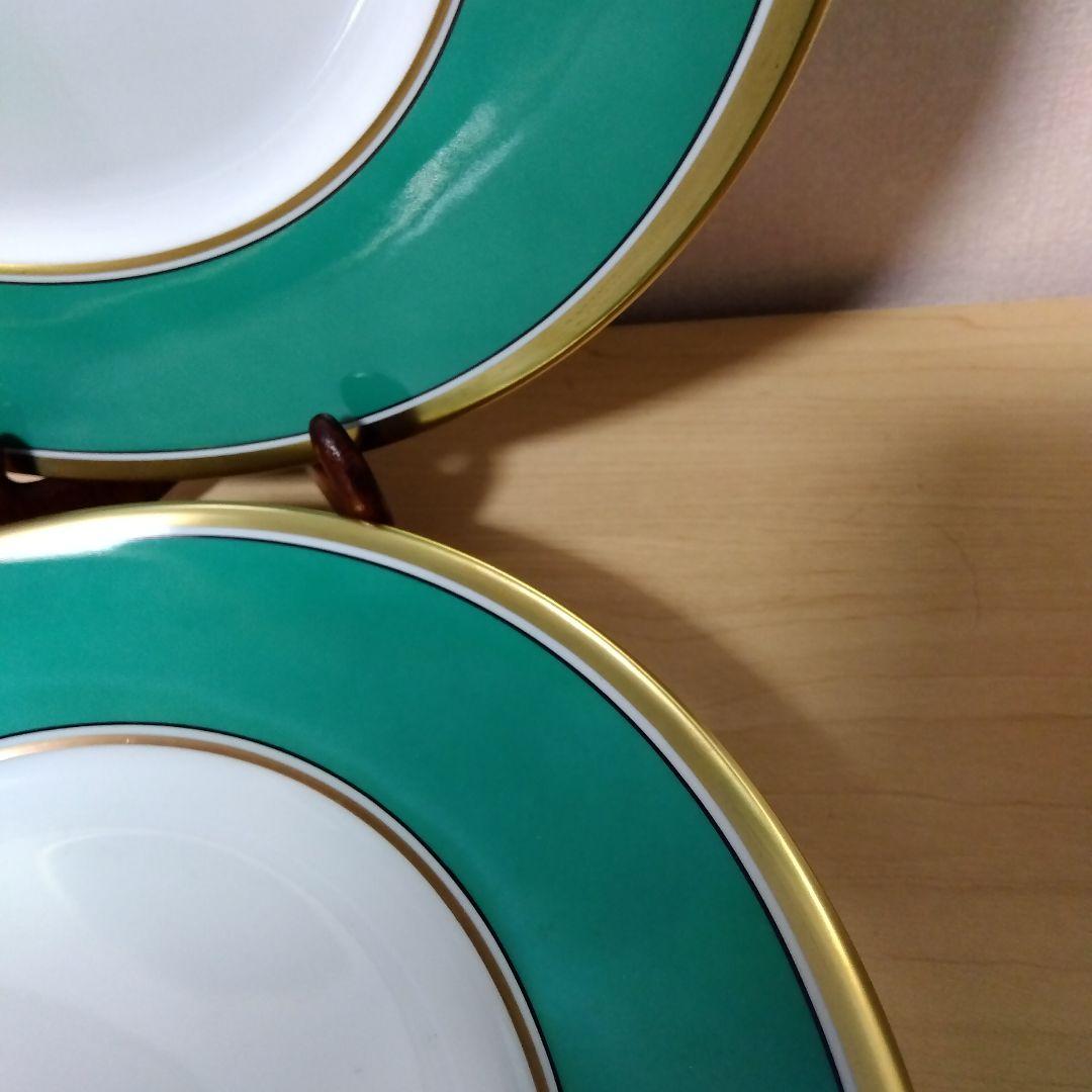未使用品 Richard Ginori ジノリ インペログリーン　25cm ペア