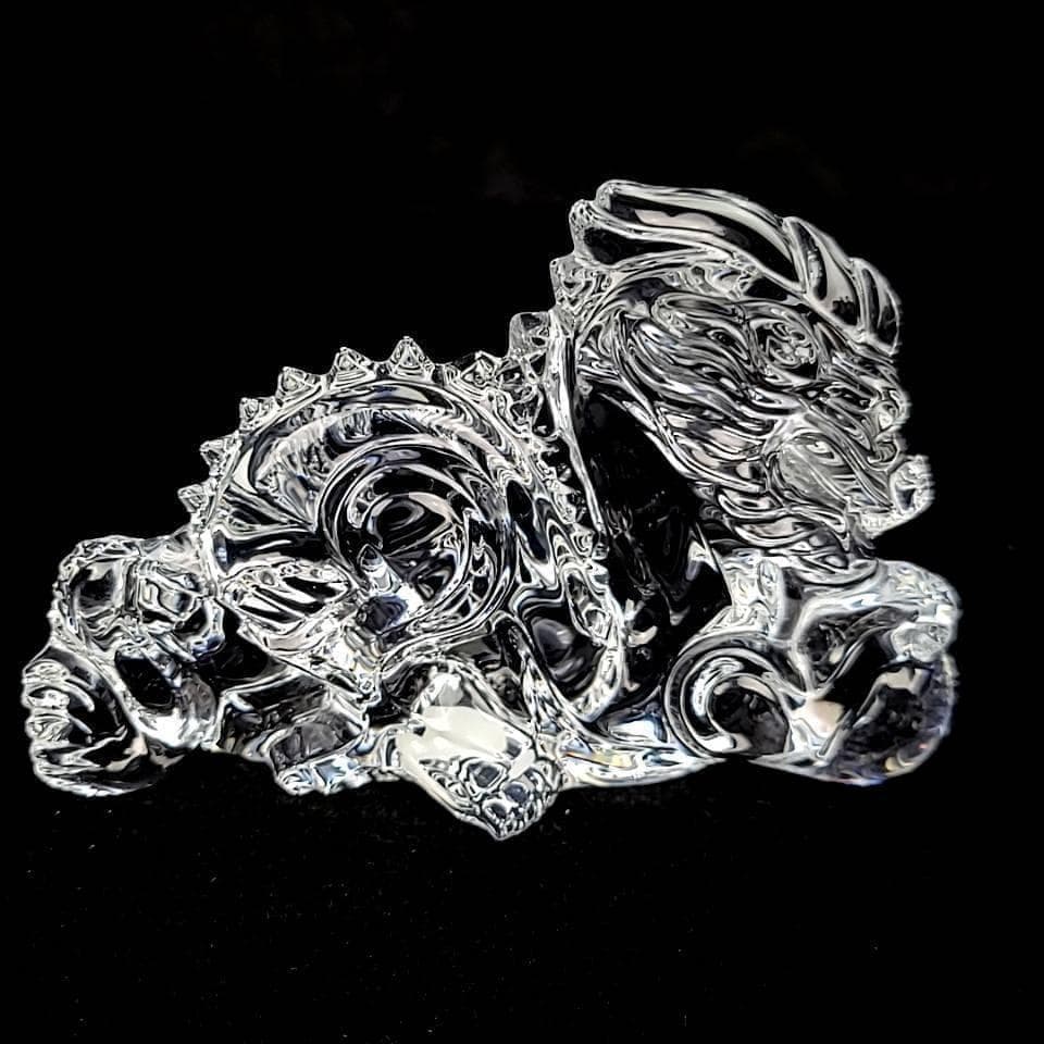 ●美品□ バカラ　龍　ドラゴン　フィギュリン　置物　干支　辰　箱つき 2