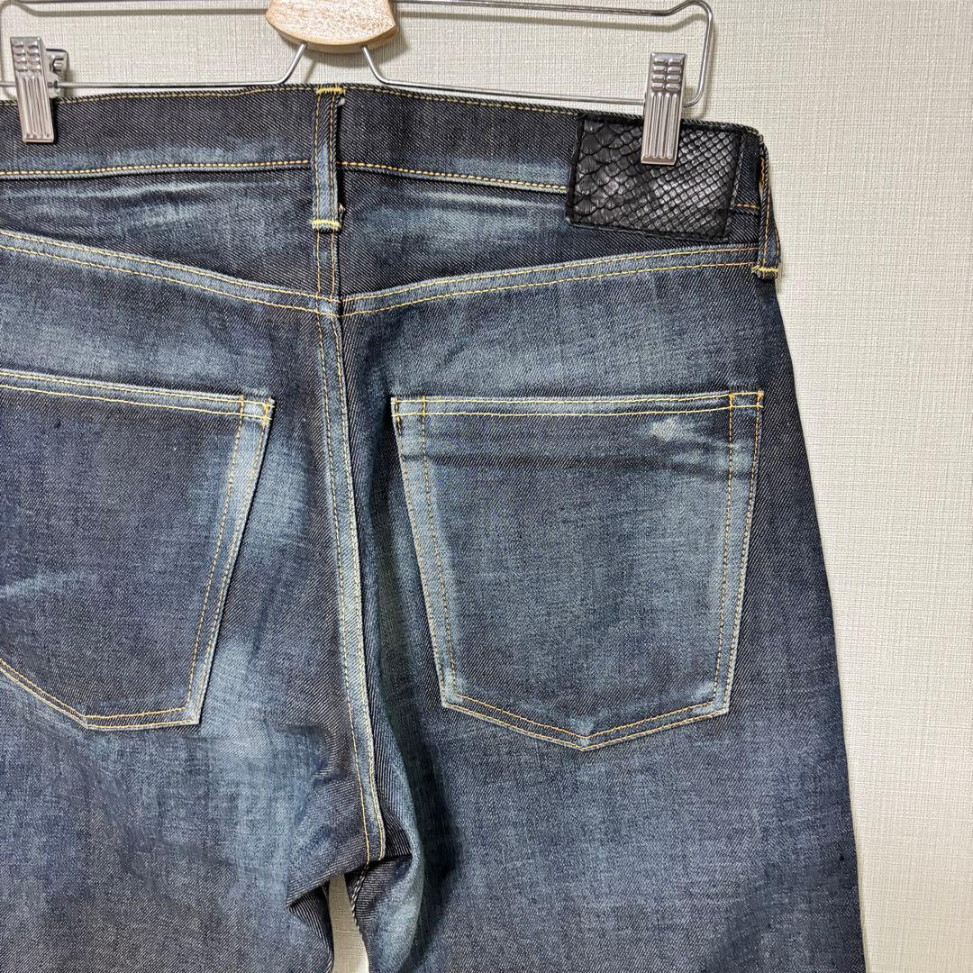 VISVIM ヴィスヴィム FLUXUS DENIM 01NW パイソンパッチ