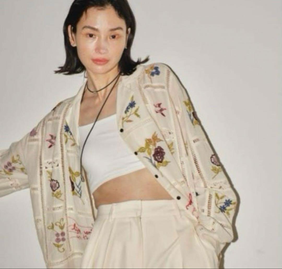 TODAYFULトゥデイフル★EmbroideryPatchworkShirts