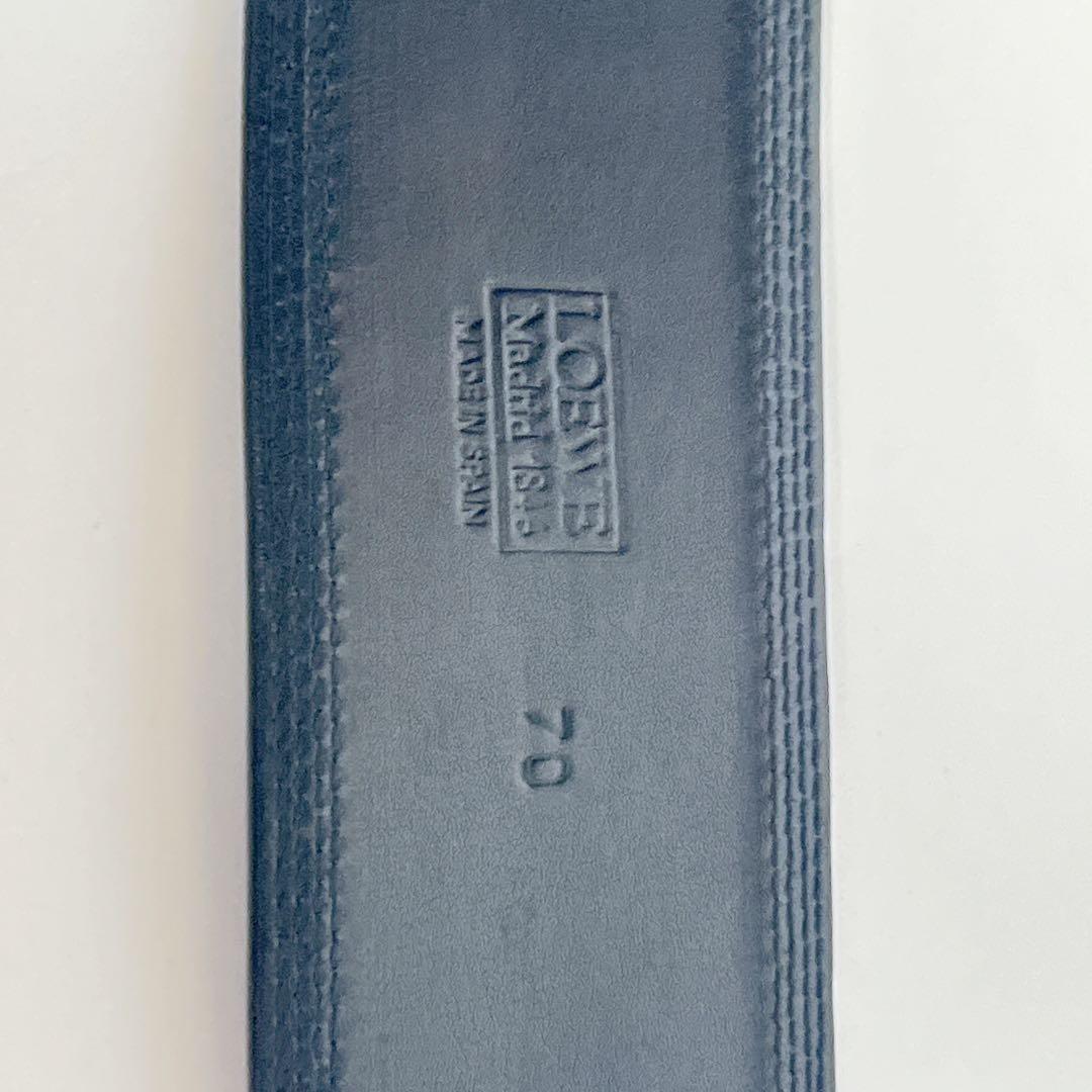 美品✨LOEWE ベルト タッセルモチーフ ブラック レザー 70 幅広タイプ