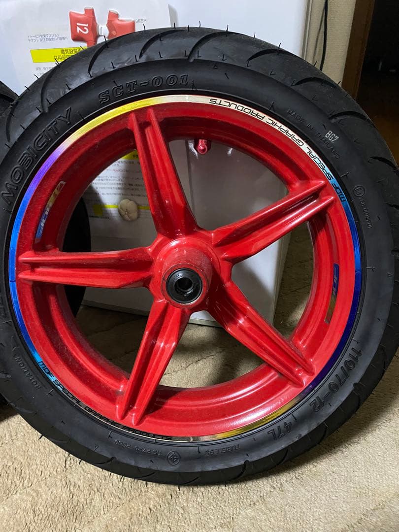 モビリティ SCF-001 レッドホイールセット 10-70-10