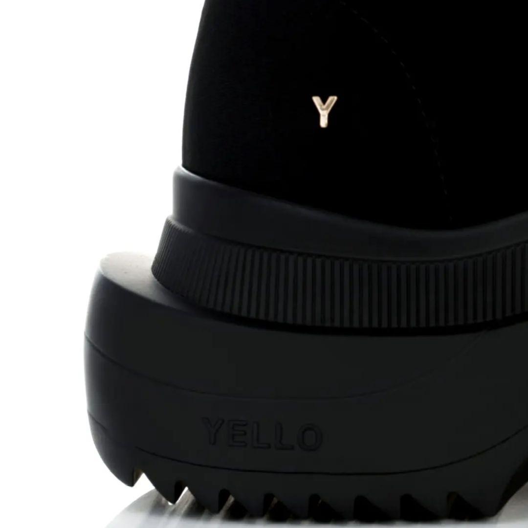 靴 TOKYO BLACK SINGLE SNEAKER SHORT BOOTS