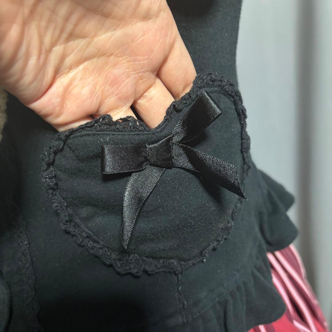 Angelic Pretty 旧タグ カットソー生地ハートブラウス ボレロ 半袖