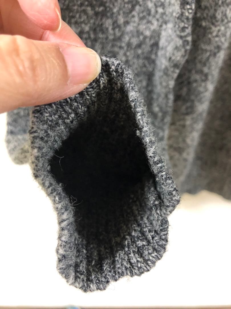 『MARK&LONA』マークアンドロナ セーター　スカル　グレー　XLサイズ