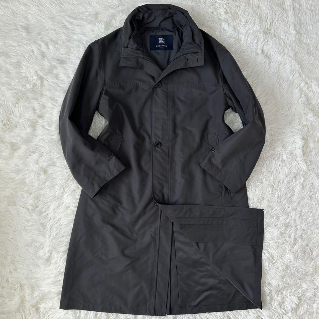 【極美品/LL】バーバリーロンドン モッズコート ライナー付 フード ベージュ