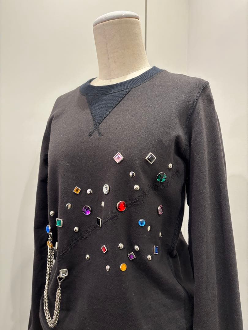 ジュンヤワタナベマンピンク　ビジュースウェット　y2k コムデギャルソン