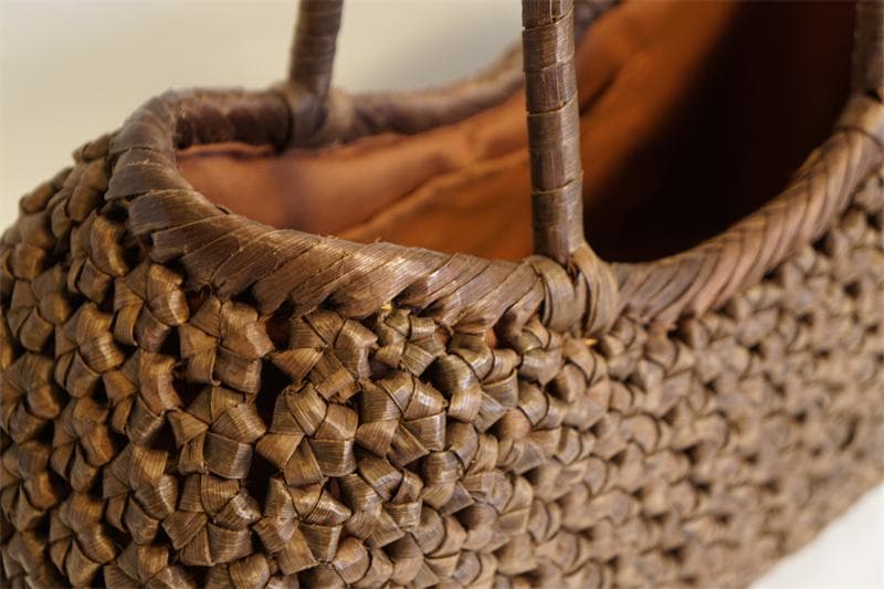 山葡萄 籠　胡桃木 くるみかごバック （六角花編み）かご　バック・やまぶどう　籠