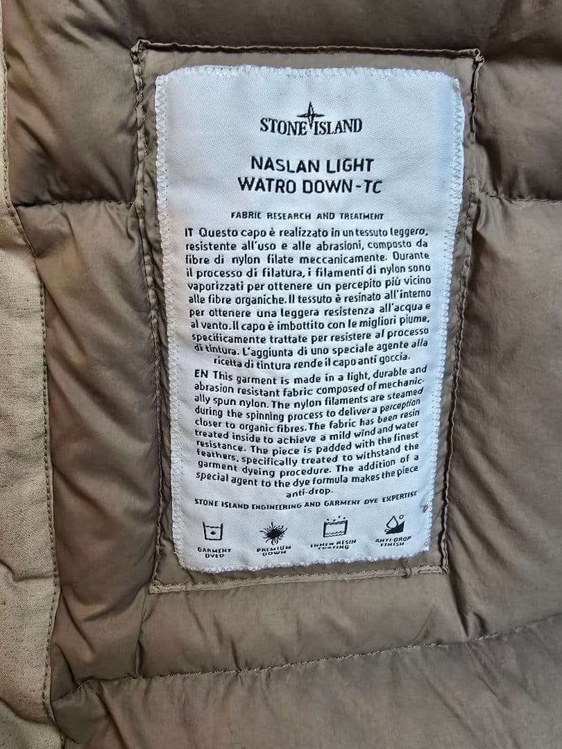 Stone  ベージュ ダウンジャケットXL