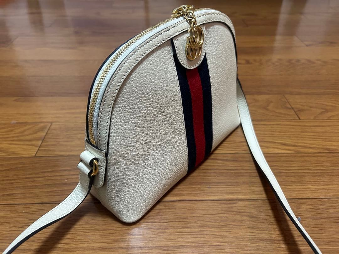 早い者勝ち！超美品⭐︎GUCCI オフィディアショルダーバック　レザーアイボリー