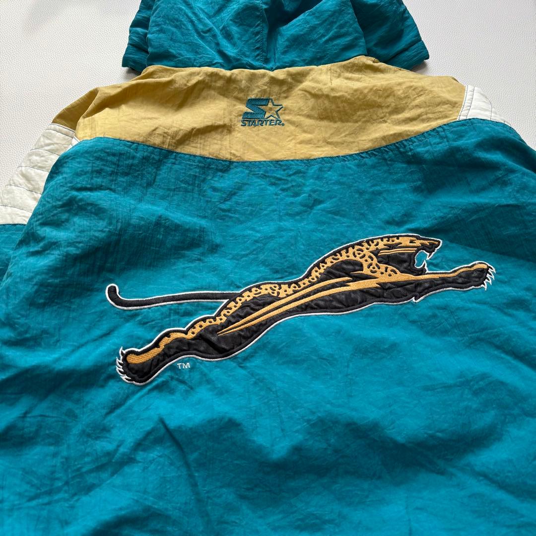 90's STARTER NFL JAGUARS 刺繍ロゴ アノラックパーカー