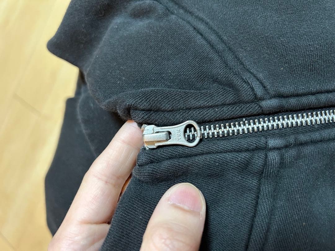 stussy ハーフジップトレーナー　ブラック