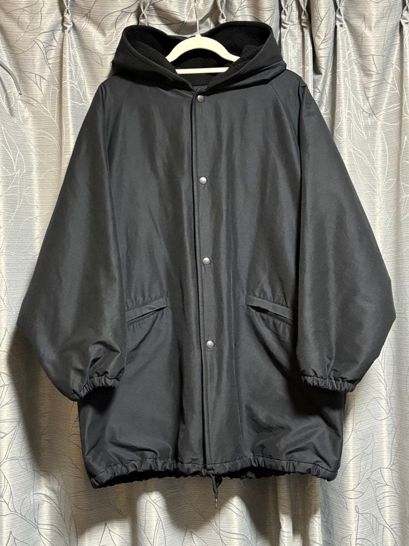 定価10.7万 COMOLI 20AW コットンシルク フーデッドコート 2