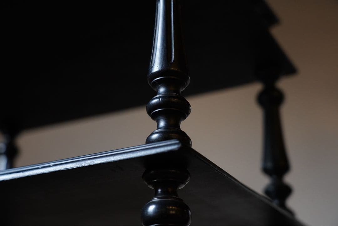 アンティーク　フランス　ナポレオン　ミュージックシェルフ　レコード　棚