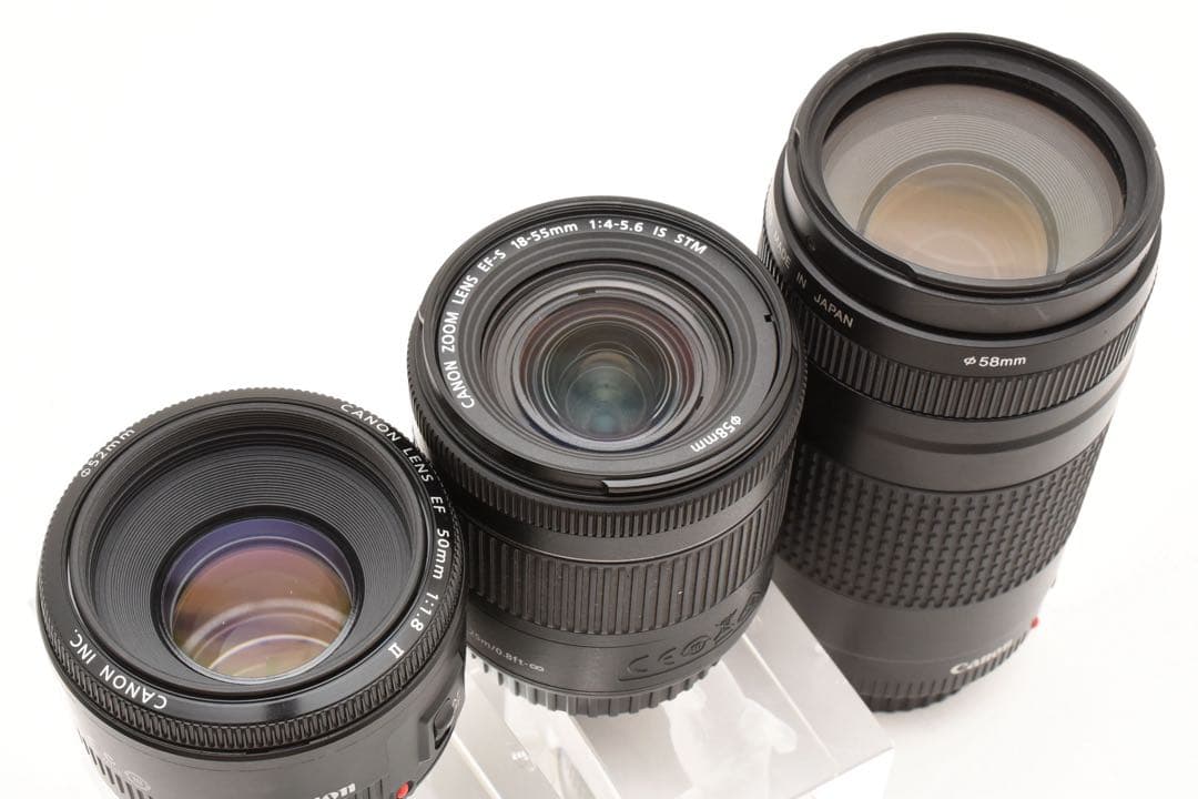 CANON EOS Kiss X10標準&望遠&単焦点トリプルレンズセット