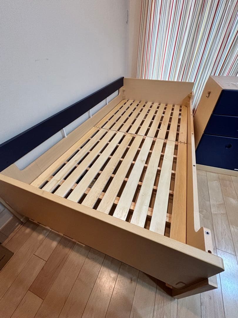 ロフトベッド デスク付き システムベッド　ネイビー　コイズミ学習デスク　椅子付き