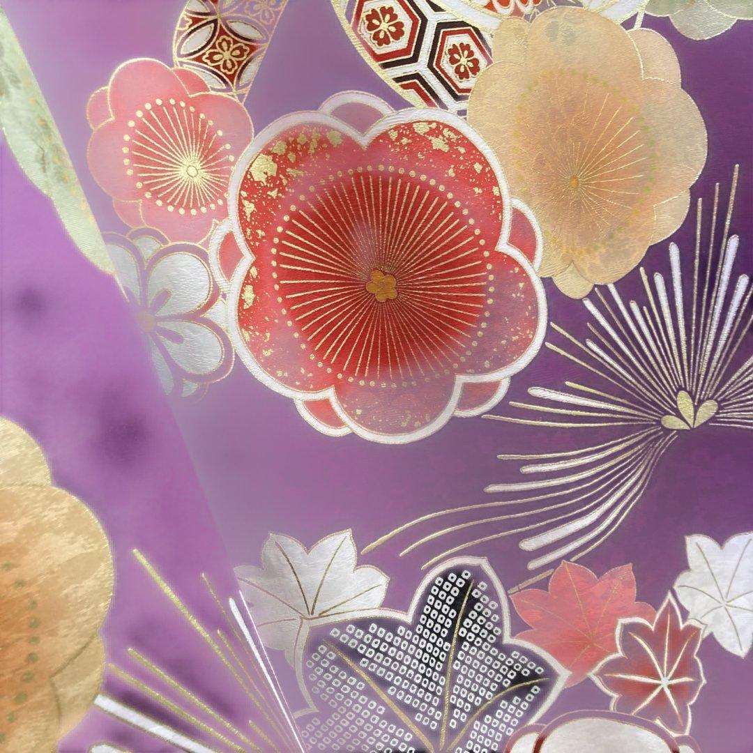 未使用に近い　振袖フルセットお探しの方に　王道古典柄　刺繍有り　成人式典に