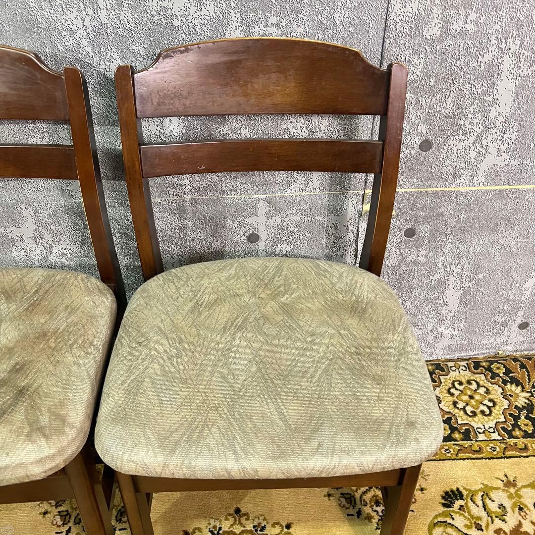 ꧁SEF家具꧂ダイニングチェア4脚セット ファブリック いす イス 椅子 レトロ