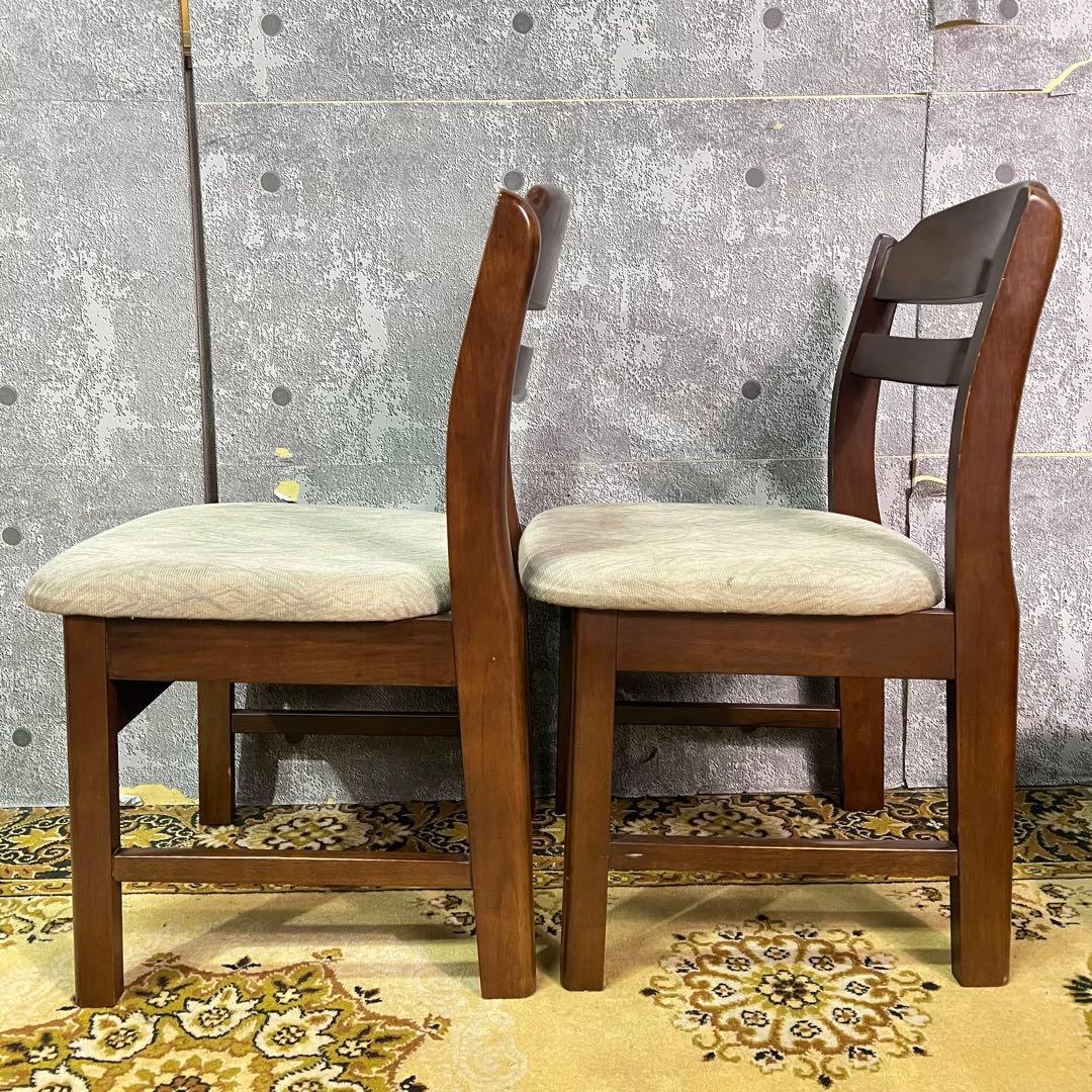 ꧁SEF家具꧂ダイニングチェア4脚セット ファブリック いす イス 椅子 レトロ