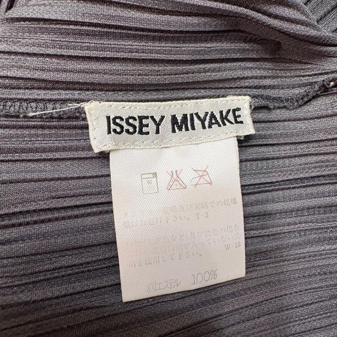 ISSEY MIYAKE グレー プリーツトップス PLEATS PLEASE