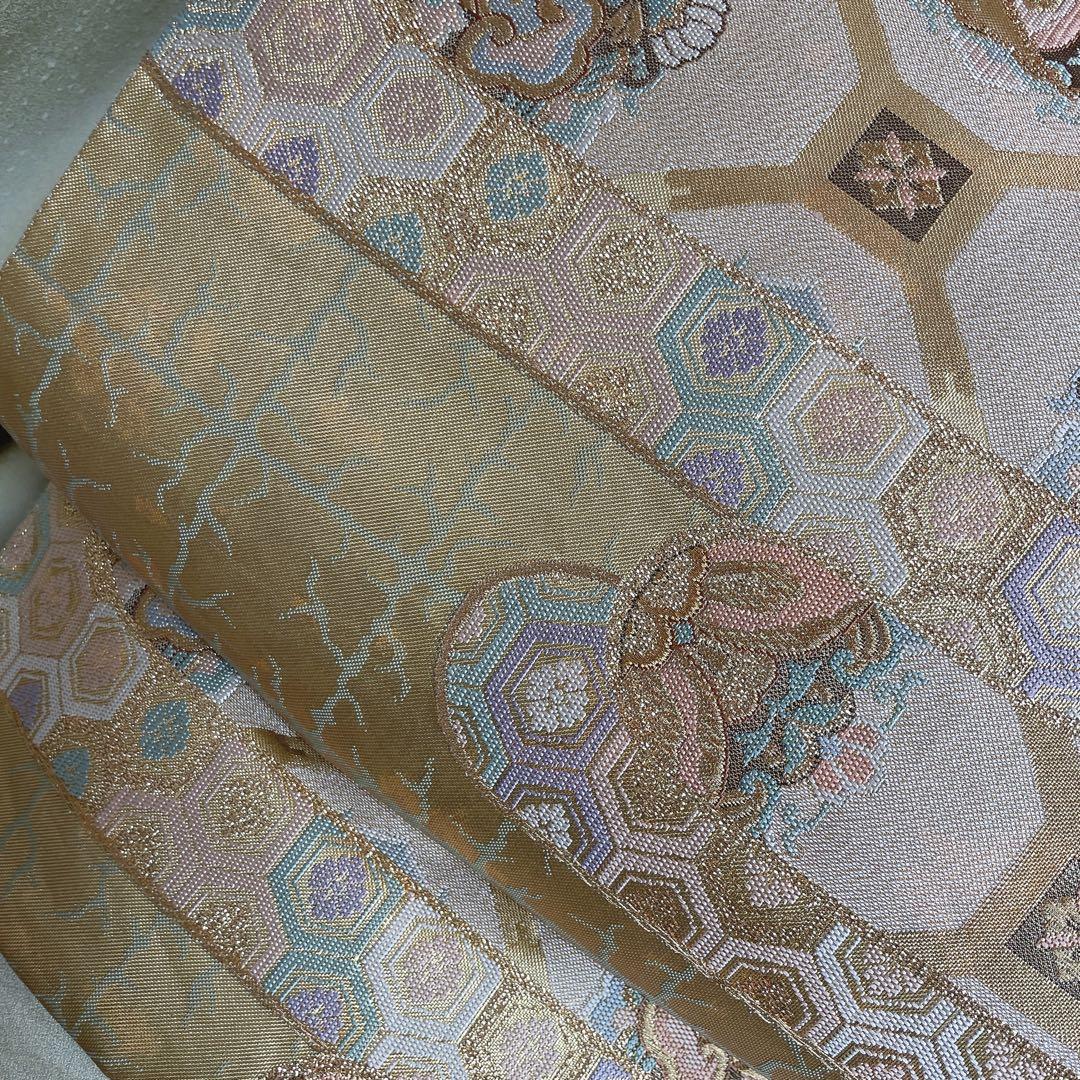 訪問着　フルセット　花筏　相良　汕頭　手刺繍　着物　入学式　卒業式　I7