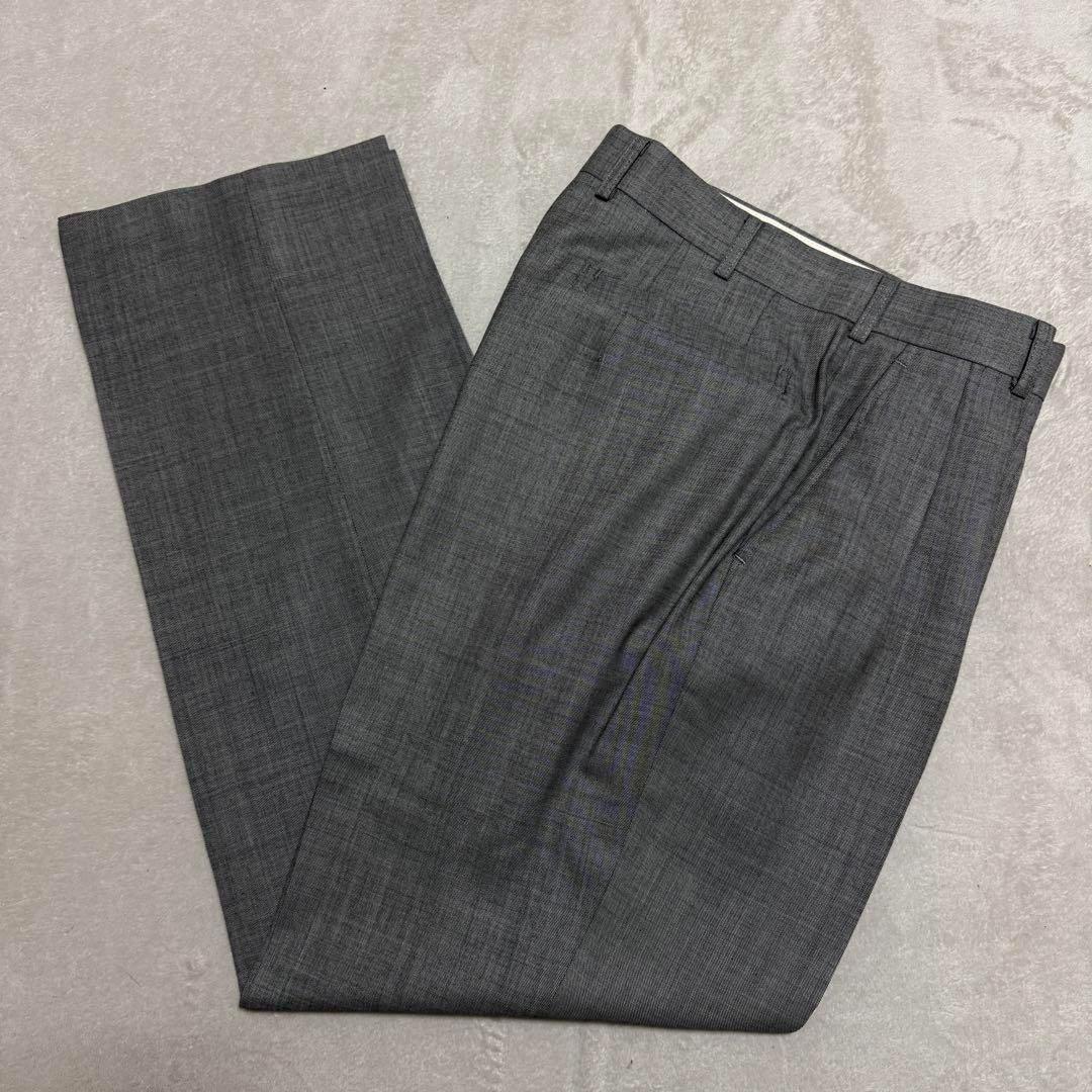 美品　ダンヒル　セットアップスーツ　ダブル　グレー　ロゴボタン　M〜L位