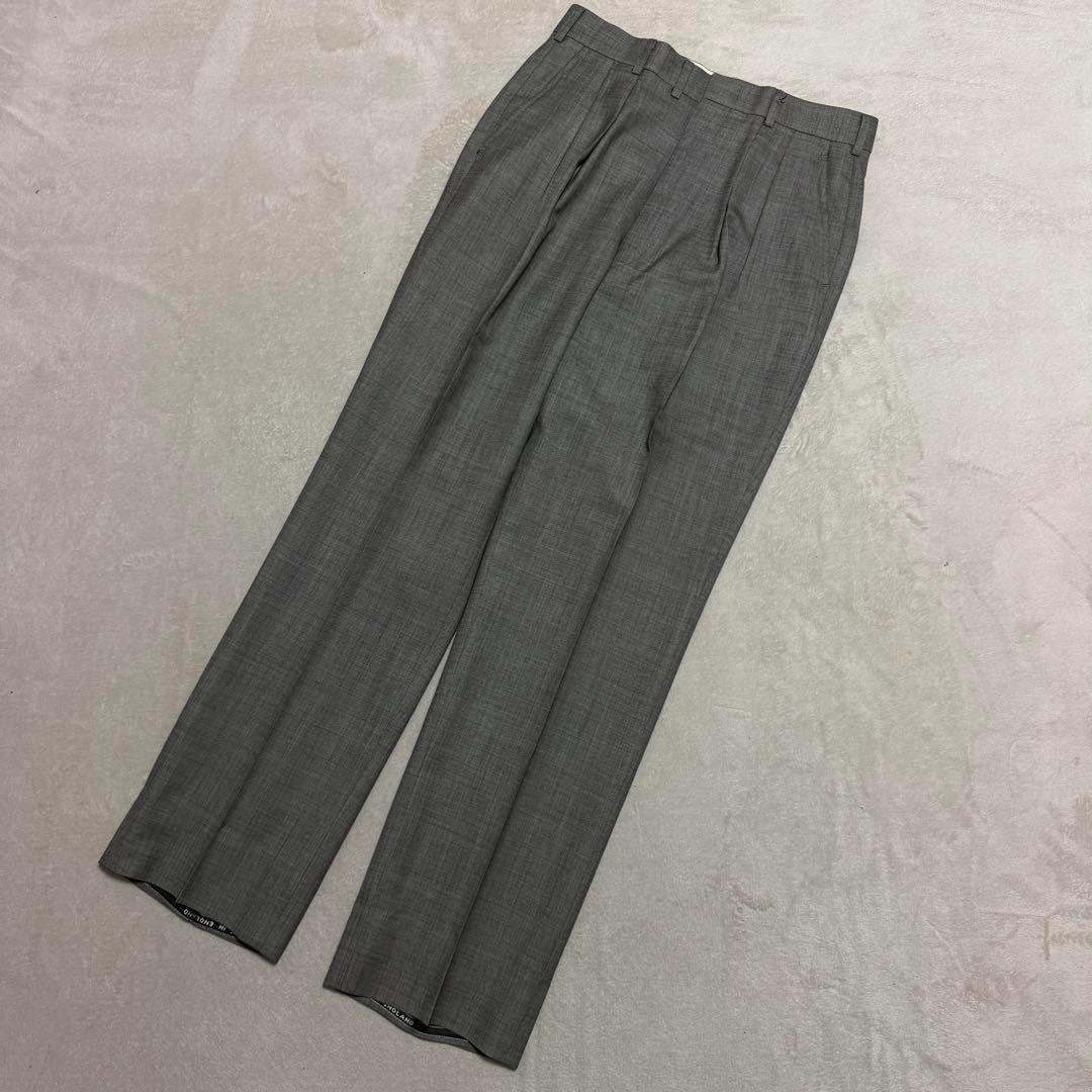 美品　ダンヒル　セットアップスーツ　ダブル　グレー　ロゴボタン　M〜L位