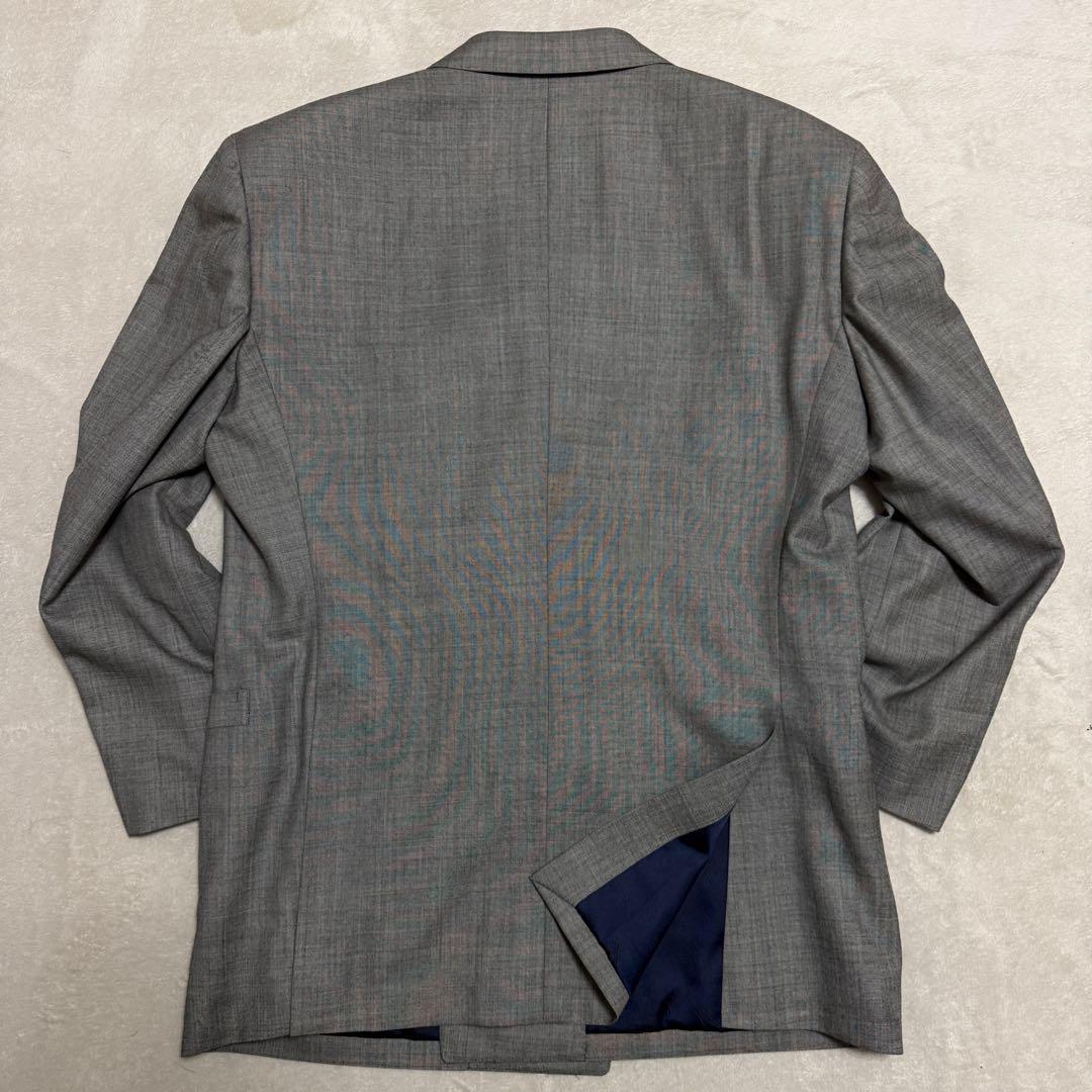 美品　ダンヒル　セットアップスーツ　ダブル　グレー　ロゴボタン　M〜L位