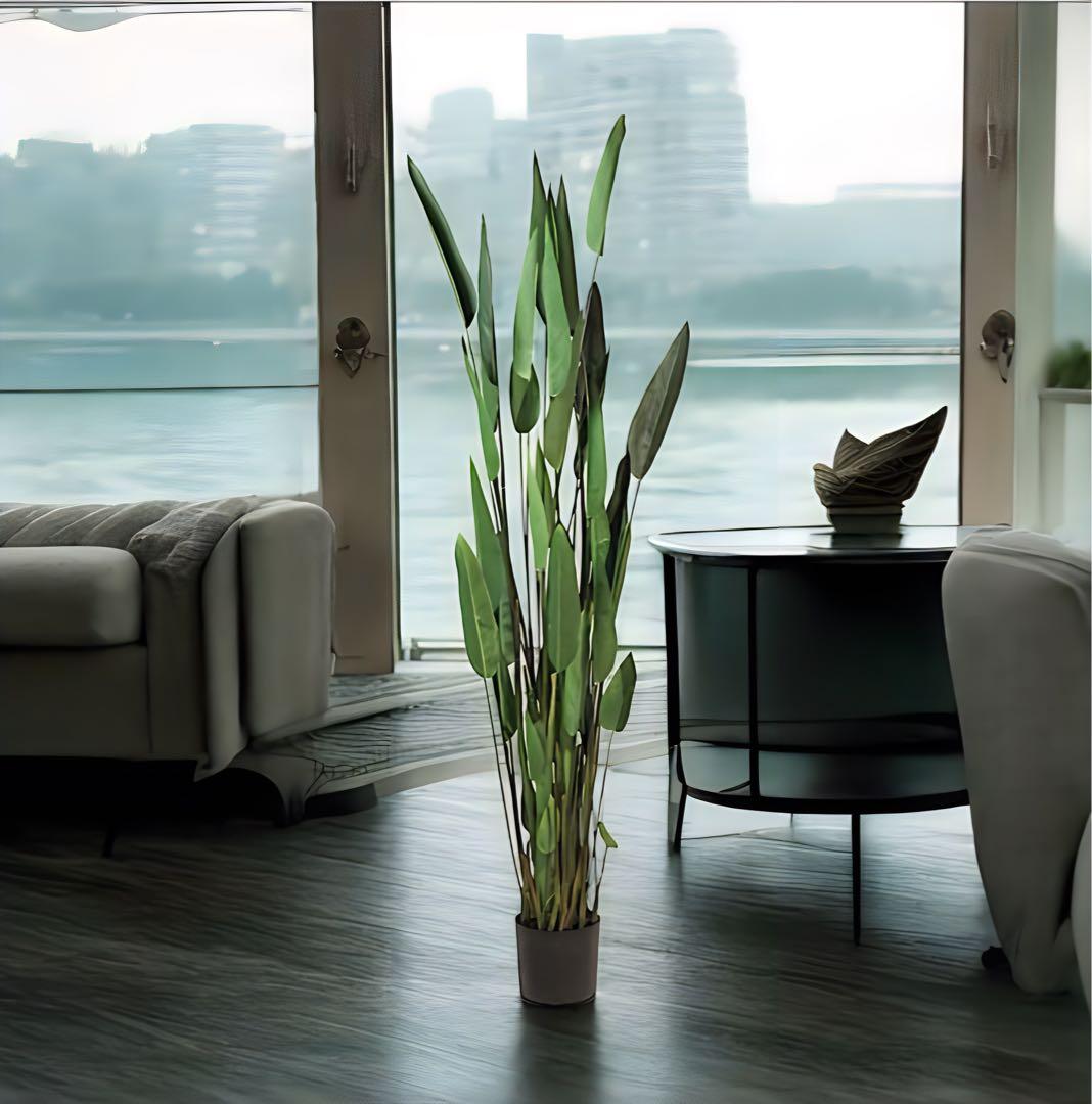 光触媒　人工観葉植物　ウォールグリーン　フェイクグリーン　フラワー　カンナ200